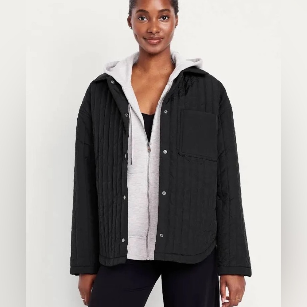 NWT Old Navy Lightweight Oversized Water Resistant Quilted Jacket